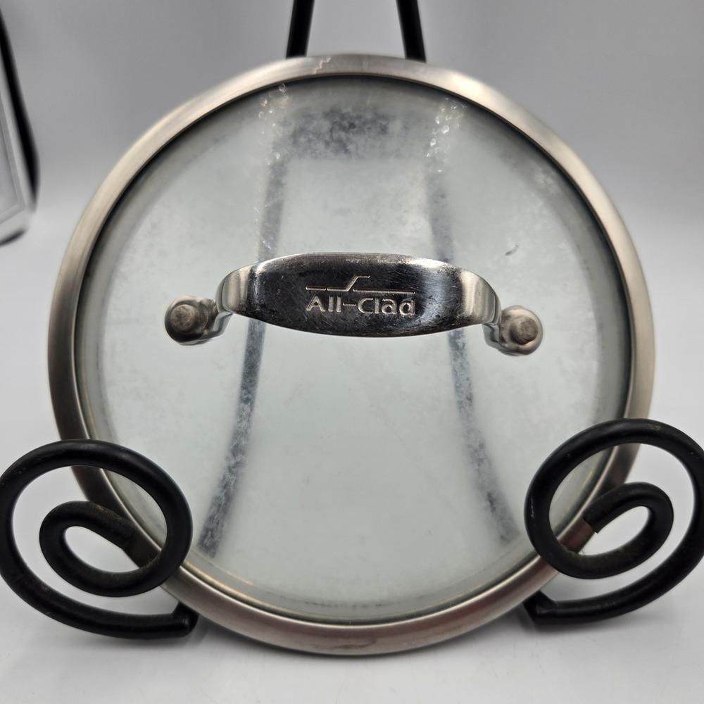ALL-CLAD Clear Glass Lid 6" Stainless Steel Skillet Pot Cookware LID ONLY Cloudy